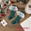 Mg-kids Bé Gái Tất Giáng Sinh Dễ Thương Nơ Ren Xù Đầm Tất Thoáng Khí Đi Bộ Cho Trẻ Sơ Sinh