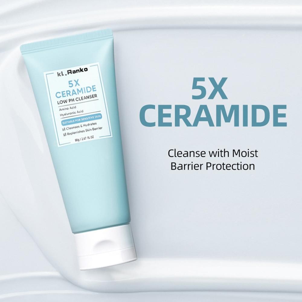 Sữa rửa mặt Ceramide Low pH 80g dưỡng ẩm, chăm sóc da, nuôi dưỡng da C4o9