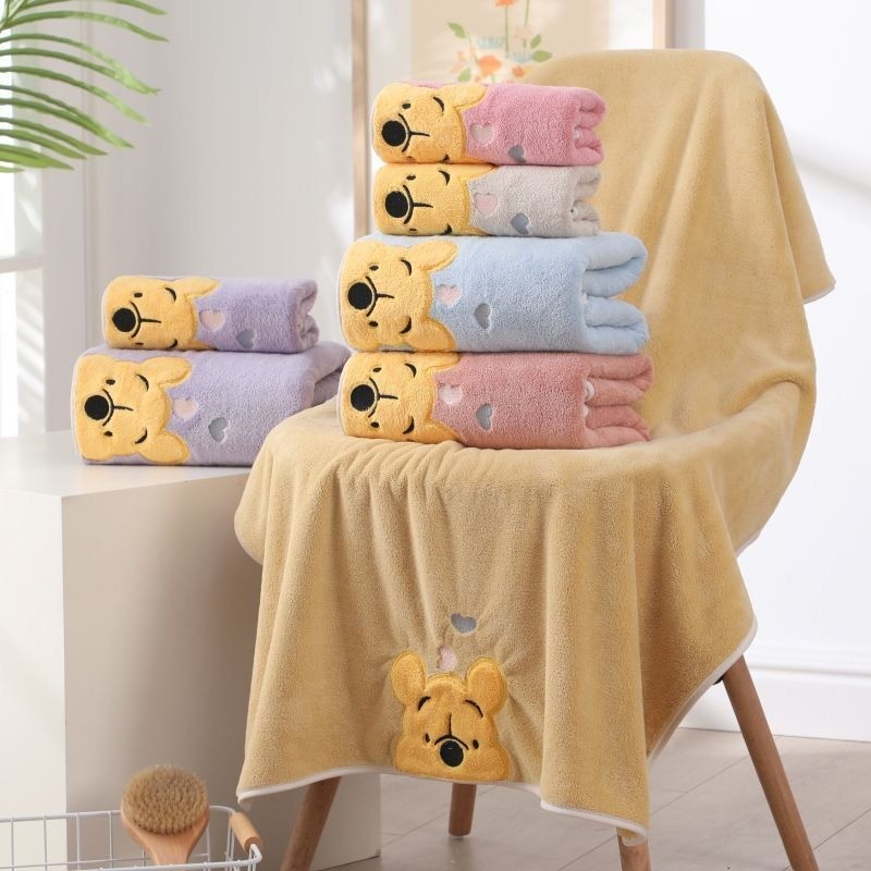 Khăn Tắm Cho Bé, Khăn Tắm Hoạt Hình Dễ Thương, Áo Choàng Tắm Cho Bé Đi Biển 70x140CM