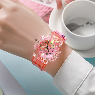 Children's watch, cute cartoon shape, pointer quartz watch for primary and secondary school students