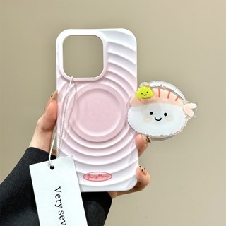 Ốp Điện Thoại Boyang Rice Tuan Sushi Cho iPhone16 Pro Max 15 14 13 Pro Max Bảo Vệ Camera Chống Sốc Ốp Lưng Cứng Chống Rơi