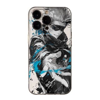 Ốp Lưng Cho IPhone 13 12 11 Pro Max Mini 6 6S 7 8 Plus X XS Jujutsu Kaisen Gojo Satoru Anime Phim Hoạt Hình Trong Suốt Mềm Bảo Vệ Toàn Diện Vỏ Điện Thoại