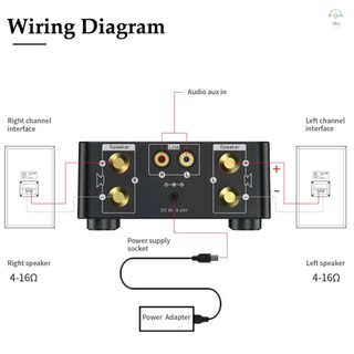 Bộ khuếch đại kỹ thuật số HIFI BT5.0 Bộ khuếch đại âm thanh nổi Mini 100W Bộ thu âm thanh kênh kép AMP âm thanh nổi USB AUX cho rạp hát tại nhà Máy nghe nhạc thẻ TF USB Sliver