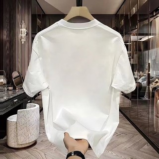 Áo thun Cotton ngắn tay mùa hè thương hiệu thời trang Mỹ dáng rộng dành cho nam