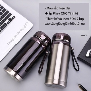 Bình giữ nhiệt nóng lạnh L31 1000ml 1200ml 1500ml inox 304, Bình nước giữ nhiệt bằng thép không gỉ cao cấp