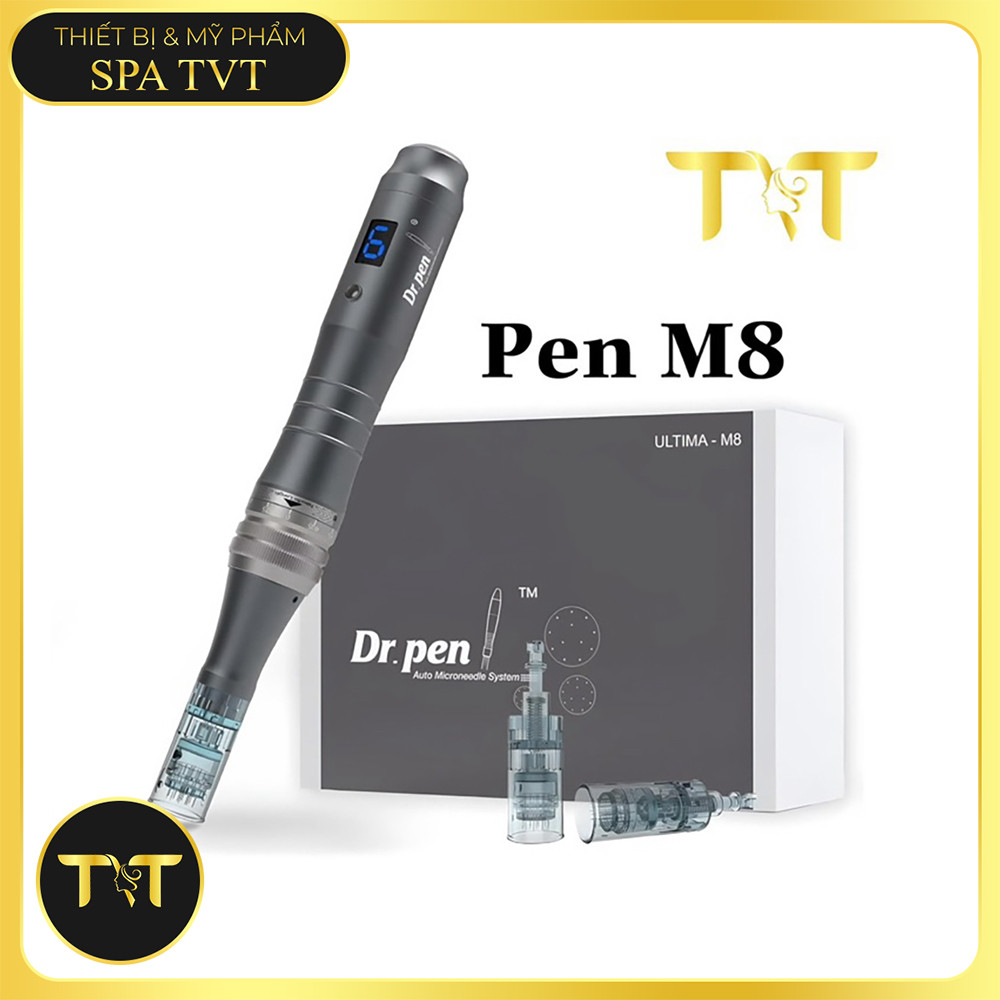 DR.PEN M8 BÚT DERMA ĐIỆN ULTIMA M8 – VI KIM PHI KIM CHUYÊN NGHIỆP, HỖ TRỢ GIẢM SẸO RỖ, MỜ THÂM