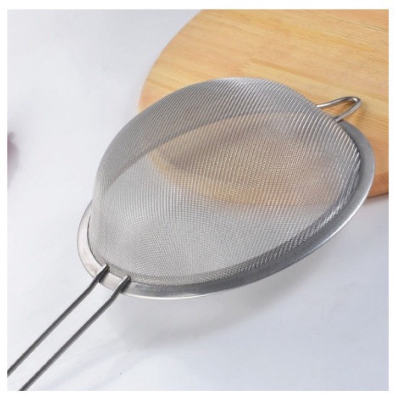 Vợt lọc trà, rây lọc trái cây, lọc bột, lọc thức ăn bằng inox, vợt rây size 16cm