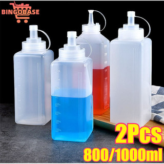 Chai Nước Sốt Bóp 800 / 1000ML - Hộp Đựng Gia Vị Miệng Lớn - Nước Sốt Salad Gia Vị Nhà Bếp Chai Dầu Ô Liu