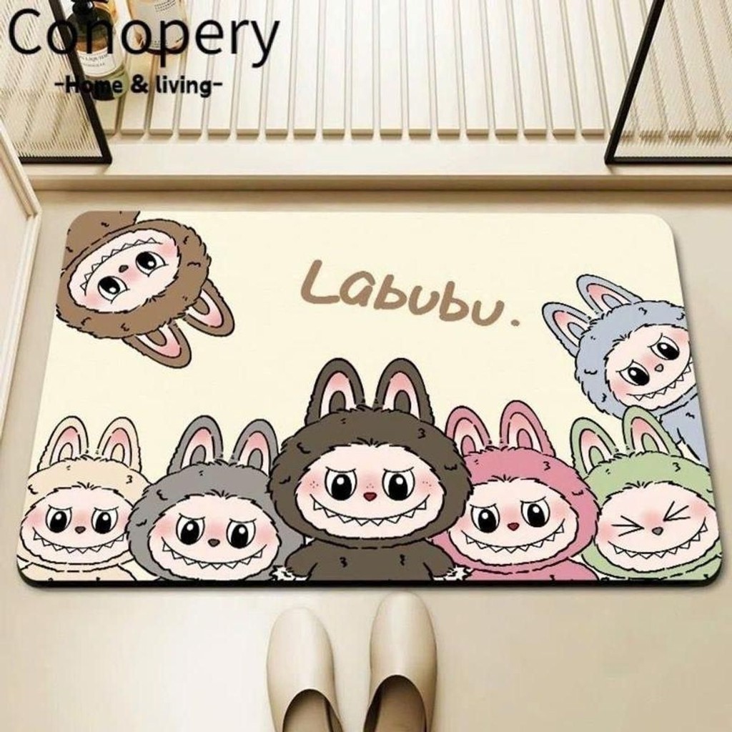 Thảm  Chân LaBuBu chống trơn trượt với những con vật đáng yêu
