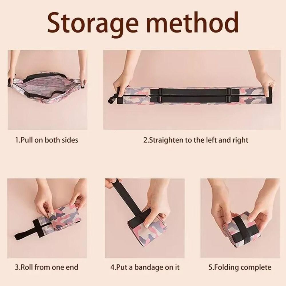 Túi mua sắm gấp sáng tạo, xách vai siêu thị, chống nước nhẹ, dùng đi biển, túi tạp hóa
