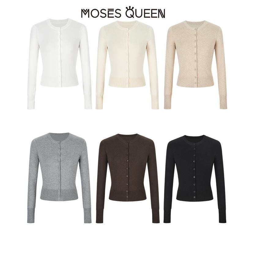 < MOSESQUEEN > Áo khoác thay thế đa năng phong cách Pháp, dáng slim và skinny cho nữ, làm từ vải dệt đan #59260 | BigBuy360 - bigbuy360.vn