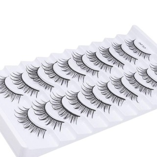 AFTEROF 10 Cặp Lông Mi Giả, Full Strip Handmade Faux Mink Lash, Vẻ Đẹp Natrual Dài Tàn Ác Không Lông Mi Giả Nối Mi Mắt