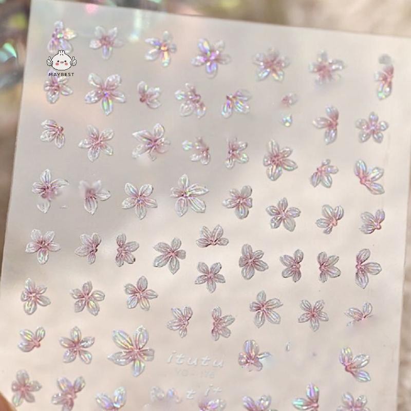 Maybest 1 Miếng Dán Móng Tay 5 Miếng Hoa Nhỏ Tươi Nhỏ Màu Hoa Decal Móng Tay DIY Móng Tay Nghệ Thuật Trang Sức Dụng Cụ Làm Móng Tay {VN}