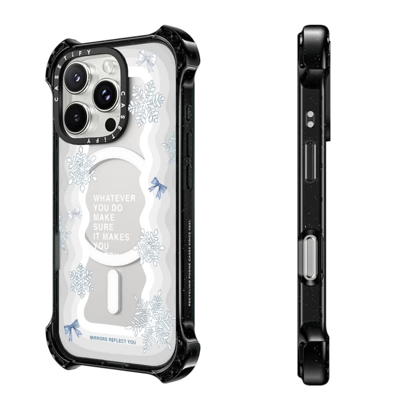 Casetify X Dù bạn làm gì Ốp lưng Acrylic cứng hút từ tính cho Apple IPhone 14 / 15 / 16 Pro Max với bao bì cao cấp
