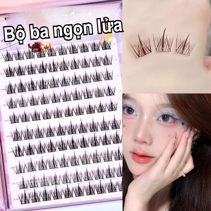 【SKISOPGO】Lông Mi Giả Tự Dính, Mi giả không cần dùng keo, Dễ Gắn, Tái Sử Dụng Nhiều Lần