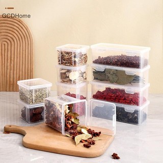 Gcdhome Tủ Lạnh Hộp Bảo Quản Gia Vị Phụ Gói Ngôi Sao Anise Quế Khô Ớt Chia Hộp Đựng Kín Tươi Có Nắp Dụng Cụ Nhà Bếp HOT