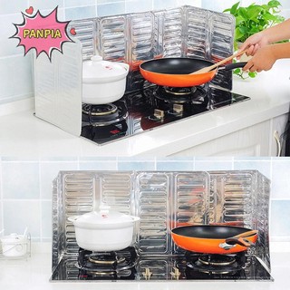 Pnpia Nhôm Có Thể Gập Lại Bếp Gas Bếp Tấm Vách Ngăn Di Động Chảo Chiên Dầu Bắn Màn Hình Bảo Vệ Hộ Gia Đình Phụ Kiện Nhà Bếp Boutique