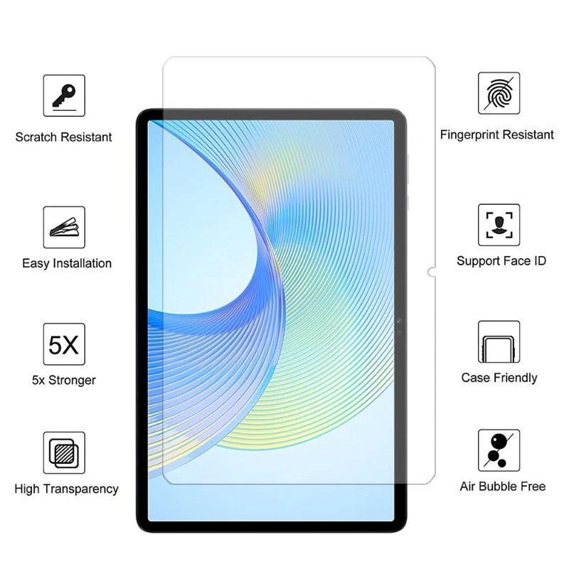 Phim kính cường lực ánh sáng xanh trong suốt 999D HD cho Honor Pad 9 V8 X8 GT Pro X9a X9 X8a X6 Tấm bảo vệ màn hình máy tính bảng chống cháy nổ cho máy tính bảng Honor V7 Pro X7 V6 MagicPad 2