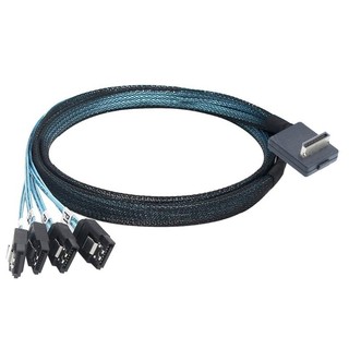 CLIP Pcie OCuLink SFF 8611 4i đến 4 chiếc Cáp dữ liệu 7P Pcie Dây nối dài góc