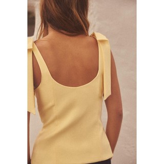 Áo kiểu Zara made in Morocco 2 dây nơ vai trẻ trung nữ tính