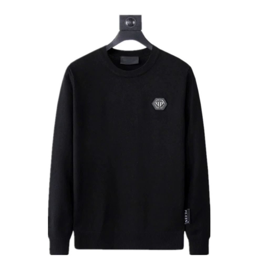 Áo Len Trơn Logo Sắt QP KCloset Áo Sweter Chất Len Tăm Dày Dặn Dáng Rộng Nam Nữ NA582
