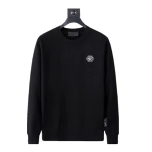 Áo Len Trơn Logo Sắt QP KCloset Áo Sweter Chất Len Tăm Dày Dặn Dáng Rộng Nam Nữ NA582