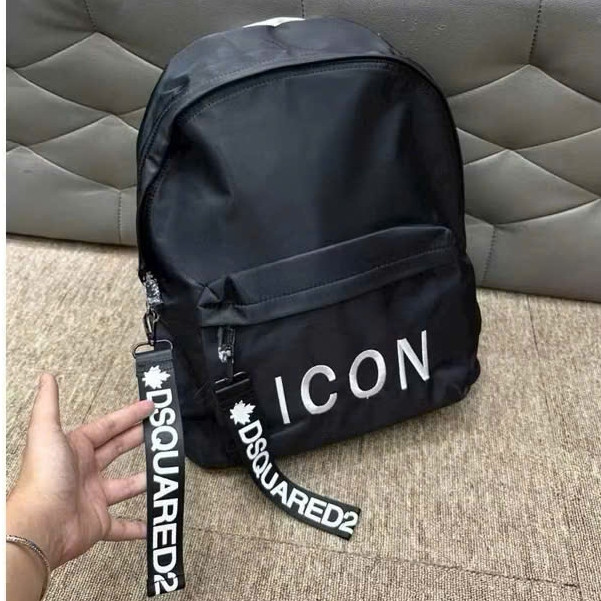 Balo I Con Mix Dây Khóa DSQ KCloset Cặp Sách Đựng Laptop Sách Vở Chất Dù Chống Nước NA752