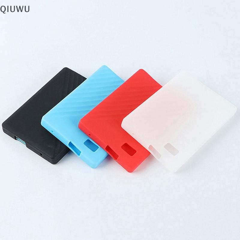 QIUWU Silicone HDD Case Túi Bảo Vệ Ổ Cứng Bìa Đĩa Bảo Vệ Da Cho My Passport 4T 5T.