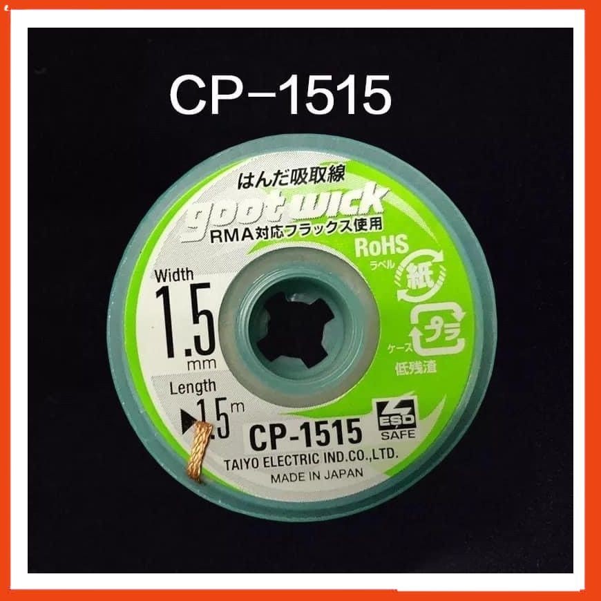 Dây đồng hút thiếc GOOT CP-1515, dây dài 1.5m - 10 cuộn