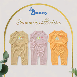 Bộ cúc chéo sơ sinh thun lạnh Modal mềm mát cho bé 3-10kg
