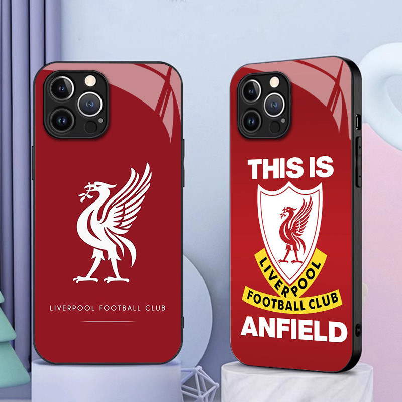 Ốp Điện Thoại Kính Liverpool 02 Cho IPhone 16 15 14 13 12 11 Pro XR XS Max Plus Mini X XR 8 7 6s SE2 / 3