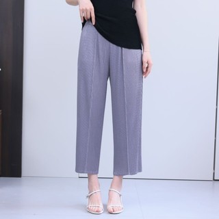 Miyake Xếp Ly Thường Ngày Quần Cà Rốt Nữ Phong Cách Mới Rời Crop Đến Mắt Cá Chân Quần Dài Quần Xếp Ly Mùa Hè Ôm Hơn Nhìn Harlan