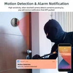 Không dây 4.3 inch Tuya Peephole Chuông cửa Cửa thông minh Camera âm thanh hai chiều Trình xem cửa Video Tầm nhìn ban đêm Phát hiện chuyển động — ảnh 4