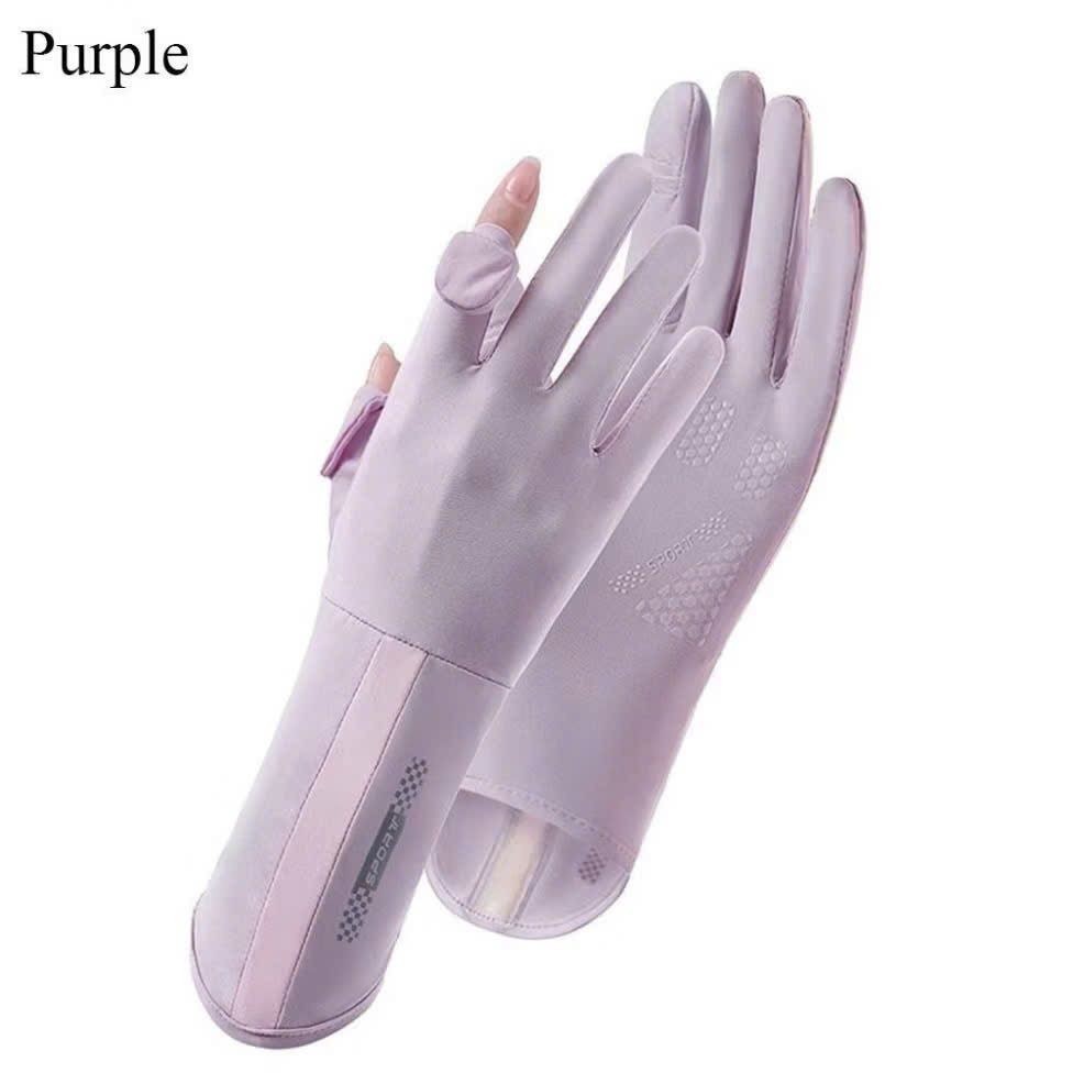 GT03 Găng tay chống nắng xỏ ngón UV cho đi xe máy, đi phượt, đạp xe an toàn và tiện lợi.