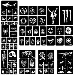 LOOKSHOW 40 Kiểu Rỗng Henna Hình Xăm Stencil Bản Mẫu Cơ Thể Mới Tay Nghệ Thuật Dán Vẽ Hình Xăm Tạm Thời Mẫu D2Z1