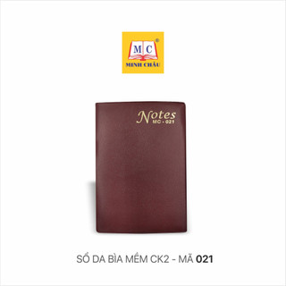 [Combo 3] Sổ Da Minh Châu CK2 Bìa Mềm, Dẻo, 120 trang MC021 Kích thước 8 x 12 cm