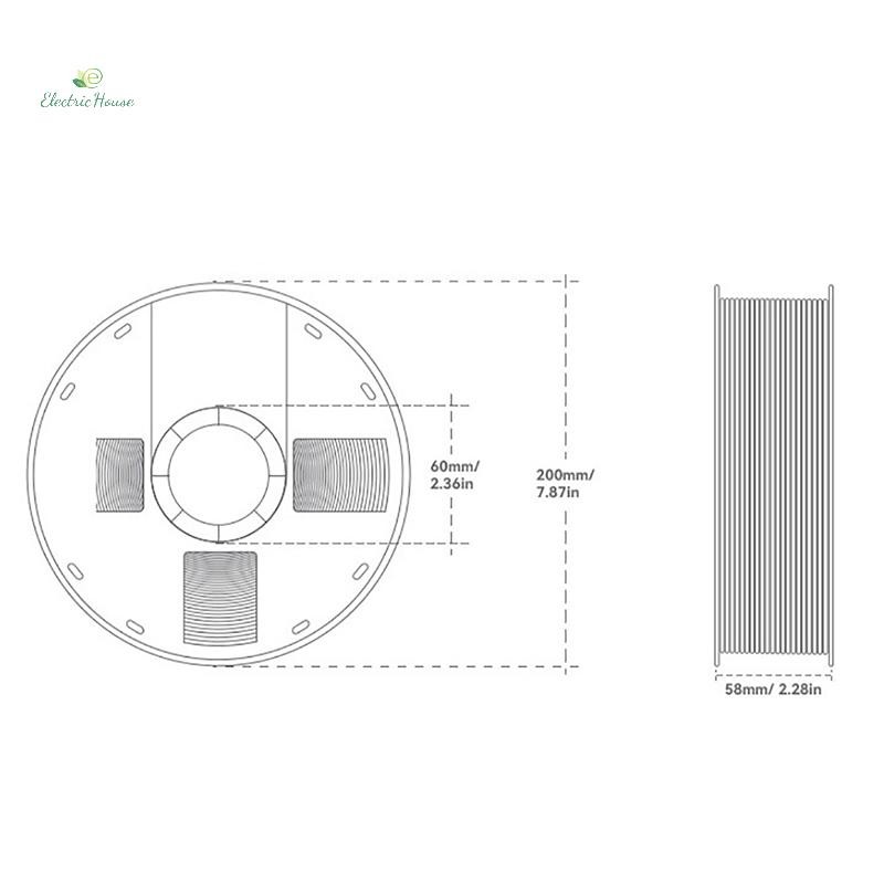 [Nhà Điện] Nhựa Dây Tóc Cho Máy In 3D Chất Liệu Cao Su Tùy Chọn Nhiều Màu mới