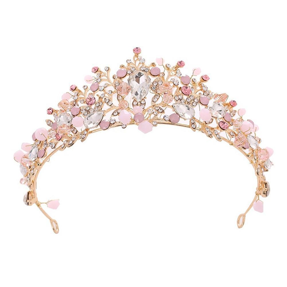 Trẻ Em Công Chúa Trang Phục Vương Miện Băng Đô Nữ Bé Gái Tiệc Cưới Trẻ Em Trang Phục Tóc F3t3