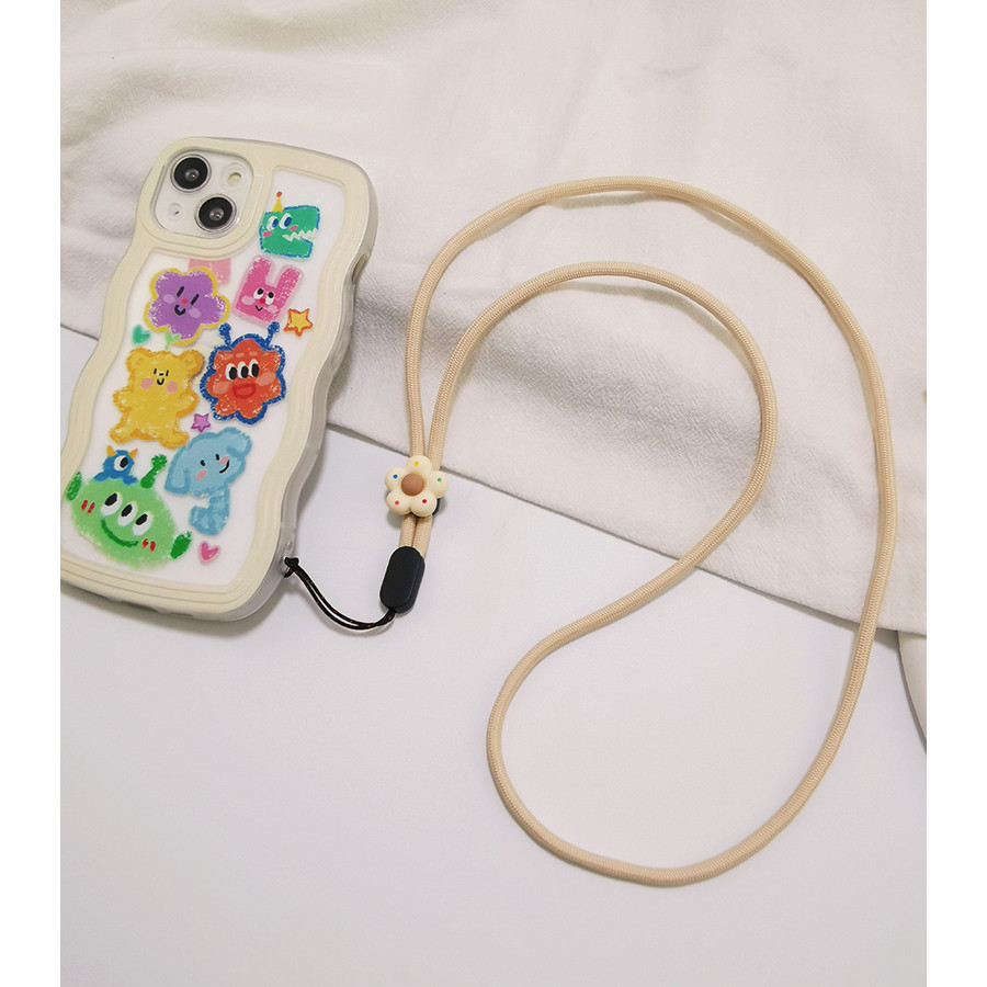 Thỏ Dễ Thương Dài Dây Điện Thoại Di Động Có Thể Điều Chỉnh Dây Treo Cổ Chống Mất Đồ Trang Trí Mạnh Bền Đẹp