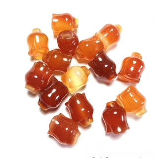 Mã não đỏ trắng chalcedony mặt dây chuyền mặt dây chuyền hoa mộc lan túi xe treo tua rua phụ kiện quà tặng