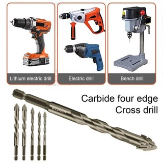 [Giao hàng từ Việt Nam] Bộ mũi khoan gạch bê tông 4/6 chiếc PURECOTTON0, răng cưa đa chức năng, độ cứng cao 4 lớp