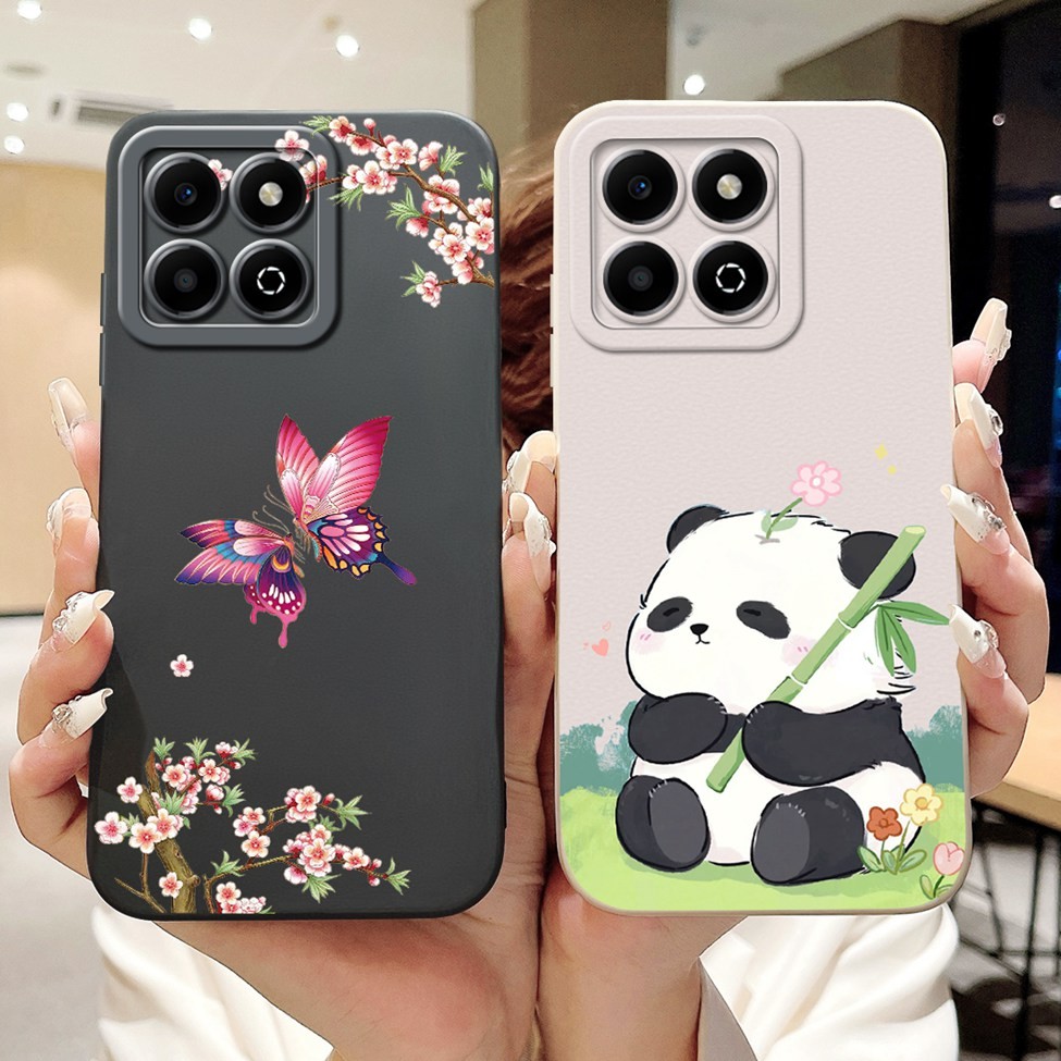 Honor X6b Ốp Lưng Gấu Trúc Dễ Thương Hoa Mèo Thẩm Mỹ Thời Trang Sang Trọng Ốp lưng Honor X6b JDY-LX1 JDY-LX2 Ốp Lưng Silicon