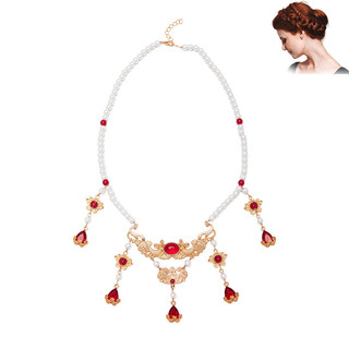 Vòng cổ ngọc trai nhân tạo dành cho nữ có mặt dây chuyền Trang sức thời trang không gây dị ứng chống phai màu