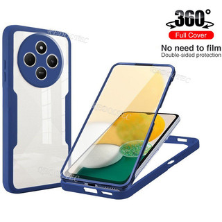 360 Full Cover Redmi 14C 4G Chống Sốc Acrylic Trong Suốt Mặt Trước Mặt Sau Bảo Vệ Hai Mặt Vỏ Điện Thoại Cứng Xiaomi Redmi 14C Redmi14C