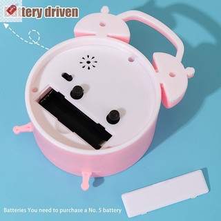 ALIK 1PC Trang Trí Nhà Cửa Đồng Hồ Báo Thức Nhỏ Sáng Tạo Tròn Đồng Hồ Báo Thức Di Động Để Bàn Đồ Trang Trí VN