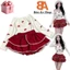 Sét áo thun lông Nhiều Nơ tay dài và chân váy 2 tầng phối ren lưng thun eo 58-75cm Free Size dưới 53kg Nữ Voi Top