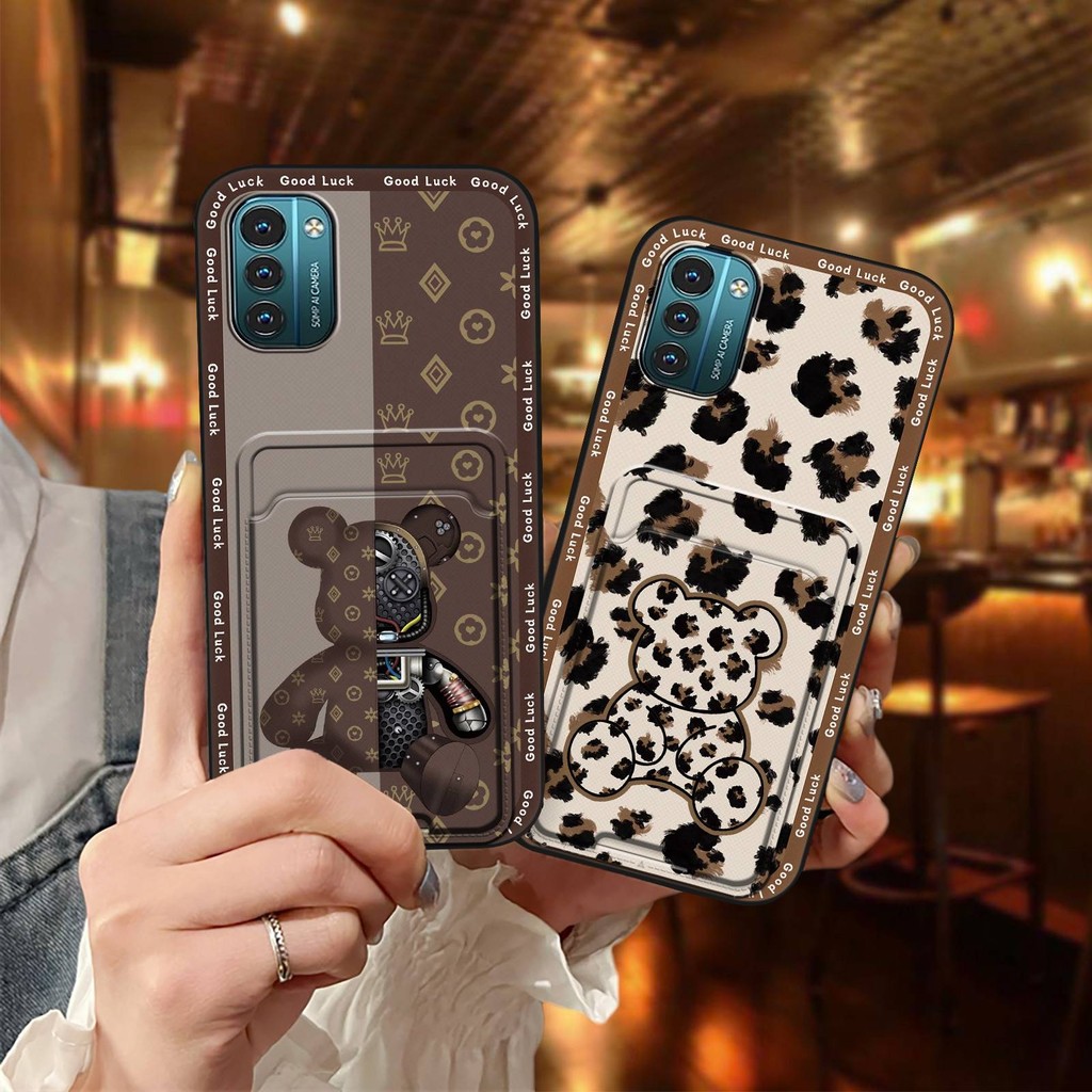 TPU Mềm Ốp Lưng Điện Thoại Cho Nokia G11 / G21 Bao Chống Va Đập Khe Cắm Thẻ Bảo Vệ Túi Đựng Thẻ Silicon Bọc Toàn Bộ Thiết Kế Thời Trang