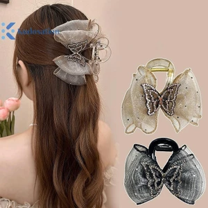 Kudosation Kim Cương Giả Lấy Kẹp Cho Nữ Tính Khí Lưới Thanh Lịch Thời Trang Phụ Kiện Tóc