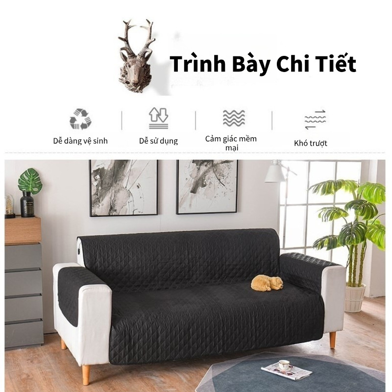 Bộ Vỏ Kiểu Liềnbọc Ghế Sofa Hình Chữ Trượt Tiện Dụng 1/2/3 Chỗ Ngồi Kiểu Liền