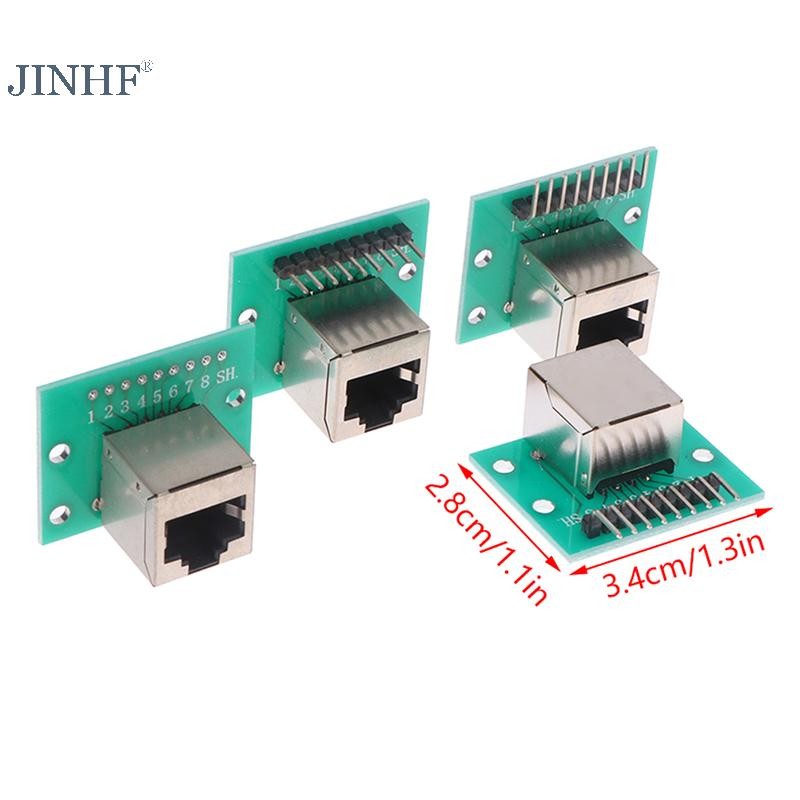 Jinhf 1 Chiếc RJ45 Adapter Board XH2.54 Giao Diện Mạng + Breakout Board + Pin Header HOT